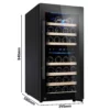 Chladnička na víno - 2 klimatické zóny, 100 litrov, max. 33 fliaš