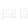 Nerezový pracovný stôl Premium – 1600 x 700 mm, so základnou policou a medzipoličkou - Image 7