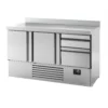 Chladiaci stôl Premium Plus – 1460×700 mm, 2 dvere, 2 zásuvky, so zadnou stenou - Image 9