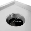 Odpadkový kôš, rolovací kontajner, 50L, nerez - Image 2