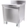 Nerezový odpadkový kôš, rolovací kontajner, zadný splash, 50L - Image 4