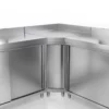 Nerezová pracovná skriňa PREMIUM – 1000×800 mm, s posuvnými dverami, bez podstavca - Image 8