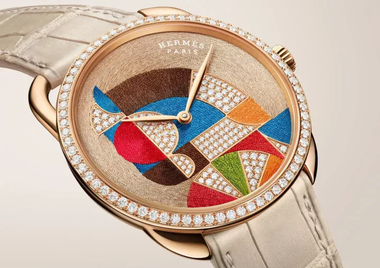 Hermès Arceau Cheval Natté Turns Silk Into a Watchmaking Art Form