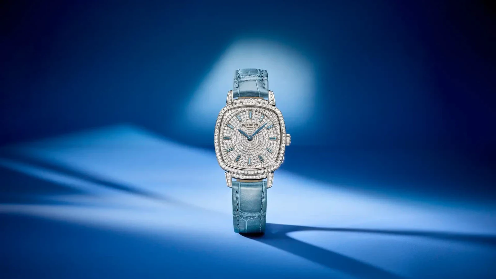 Patek Philippe Gondolo Ladies First Joaillerie Ref. 7043/250G-001 with blue topaz markers