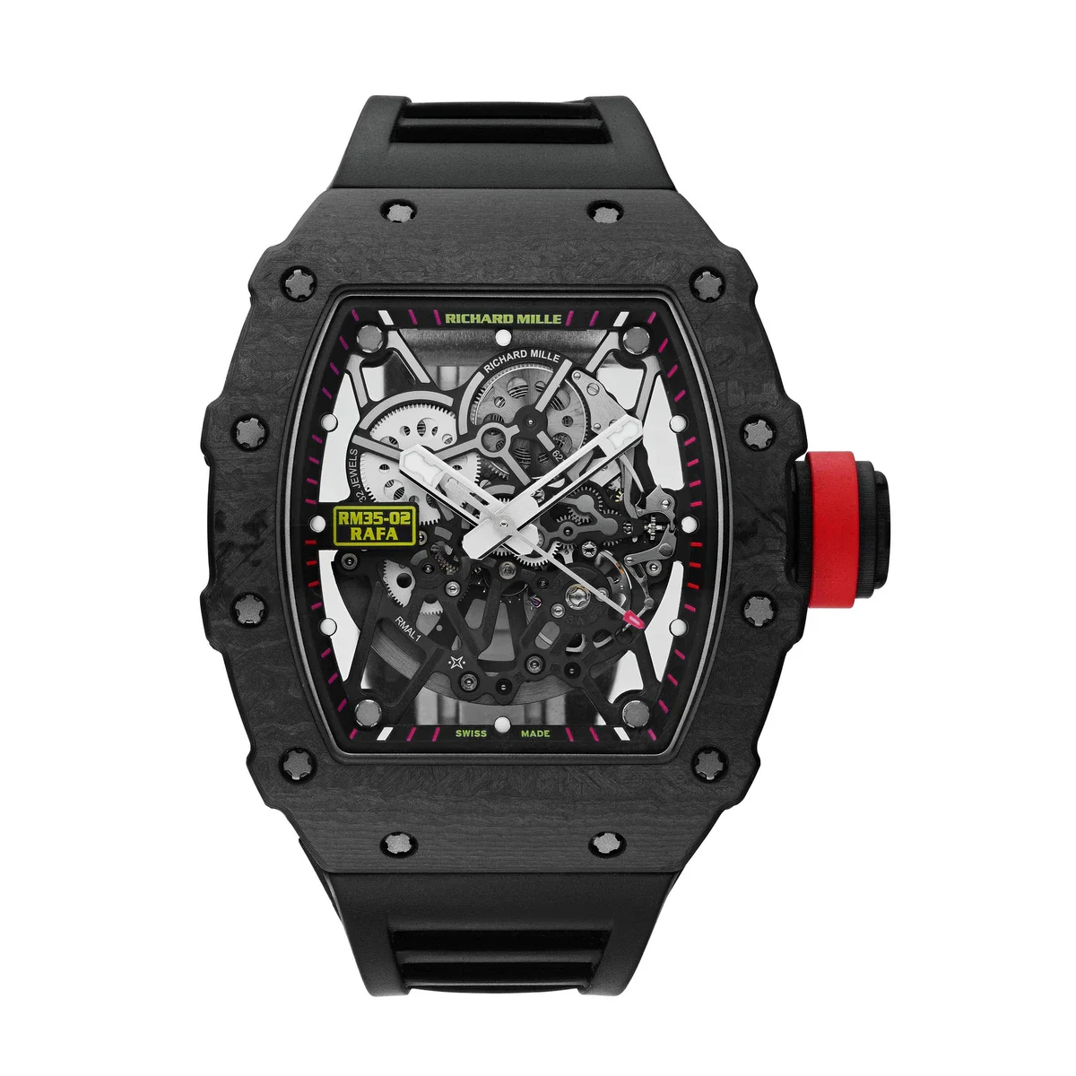 Lot 153, the Richard Mille RM 35-02 Rafael Nadal in Carbon TPT, 2017 / Photo Credit: Antiquorum
