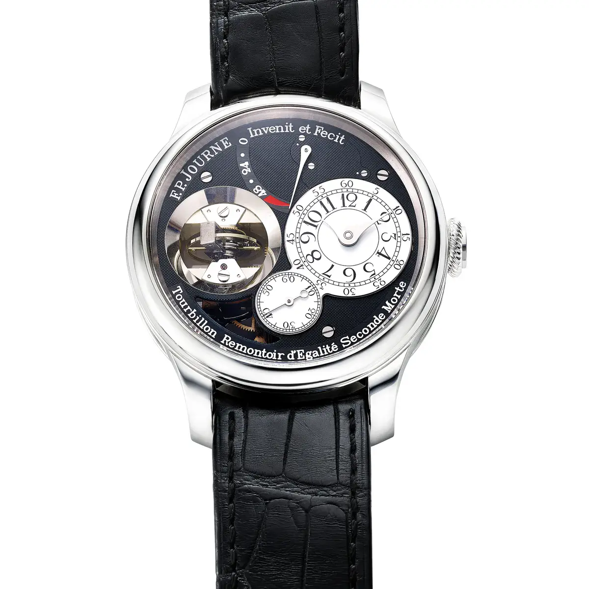 F.P. Journe Antiquorum New York: Tourbillon Vertical Black Series in platinum, lot 156