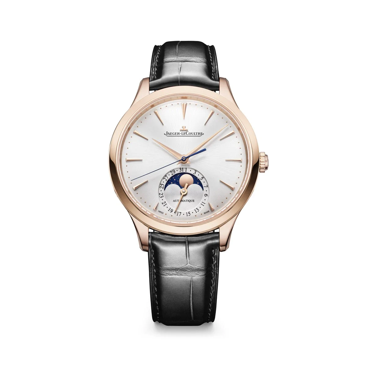 Jaeger-LeCoultre Master Ultra Thin Moon dress watch in pink gold, a style Gen Z watch buyers favor
