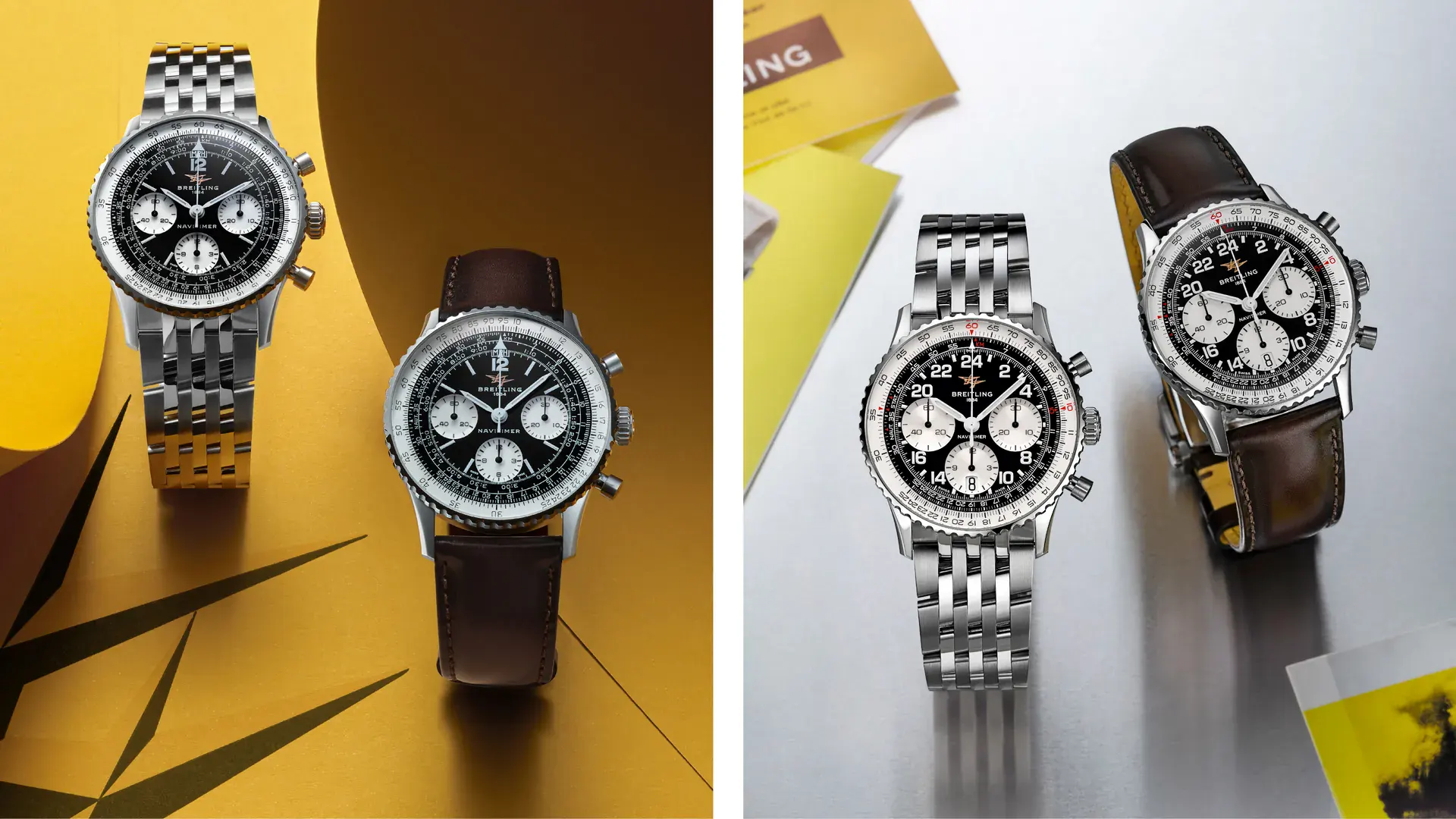 Breitling Adds the Hand-Wound Navitimer B09 and B02 Cosmonaute to Its Core Collection