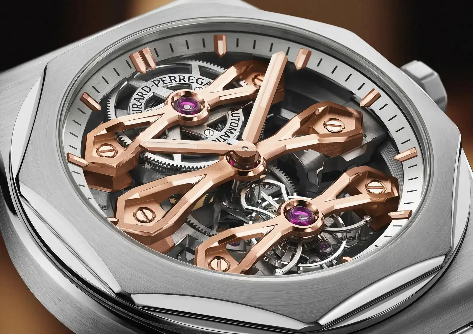 Girard-Perregaux Laureato Fifty Three Gold Bridges on bracelet