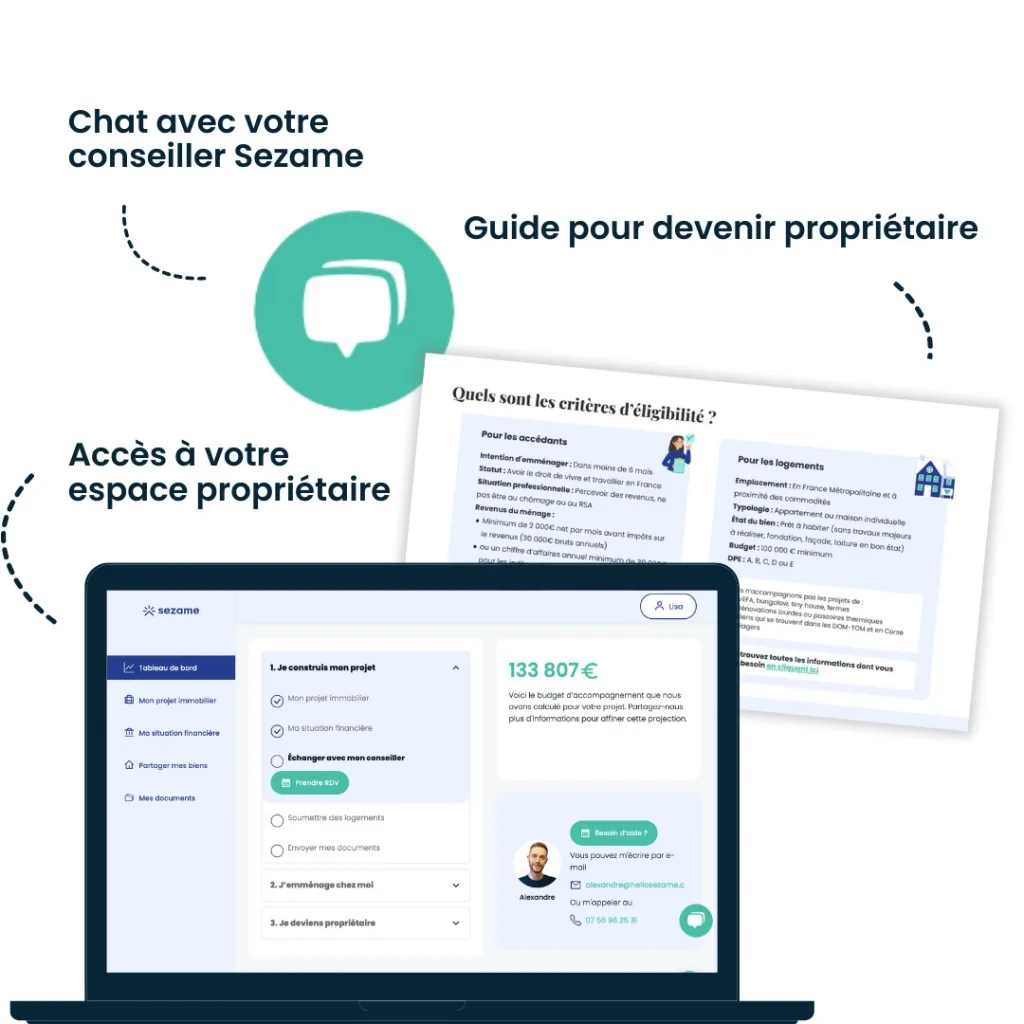 suivi de Sezame pour devenir propriétaire