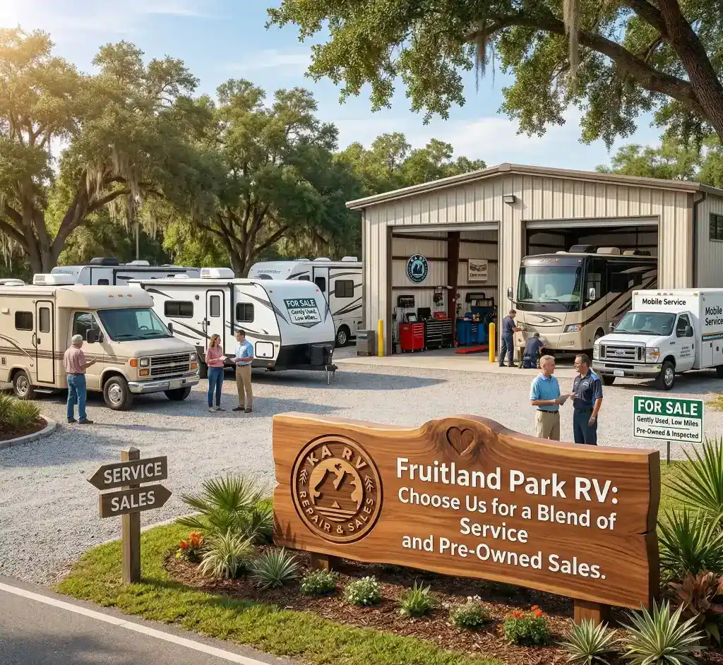 RV repair and maintenance services at KA RV Repair in Debary, FL, with expert technicians servicing.