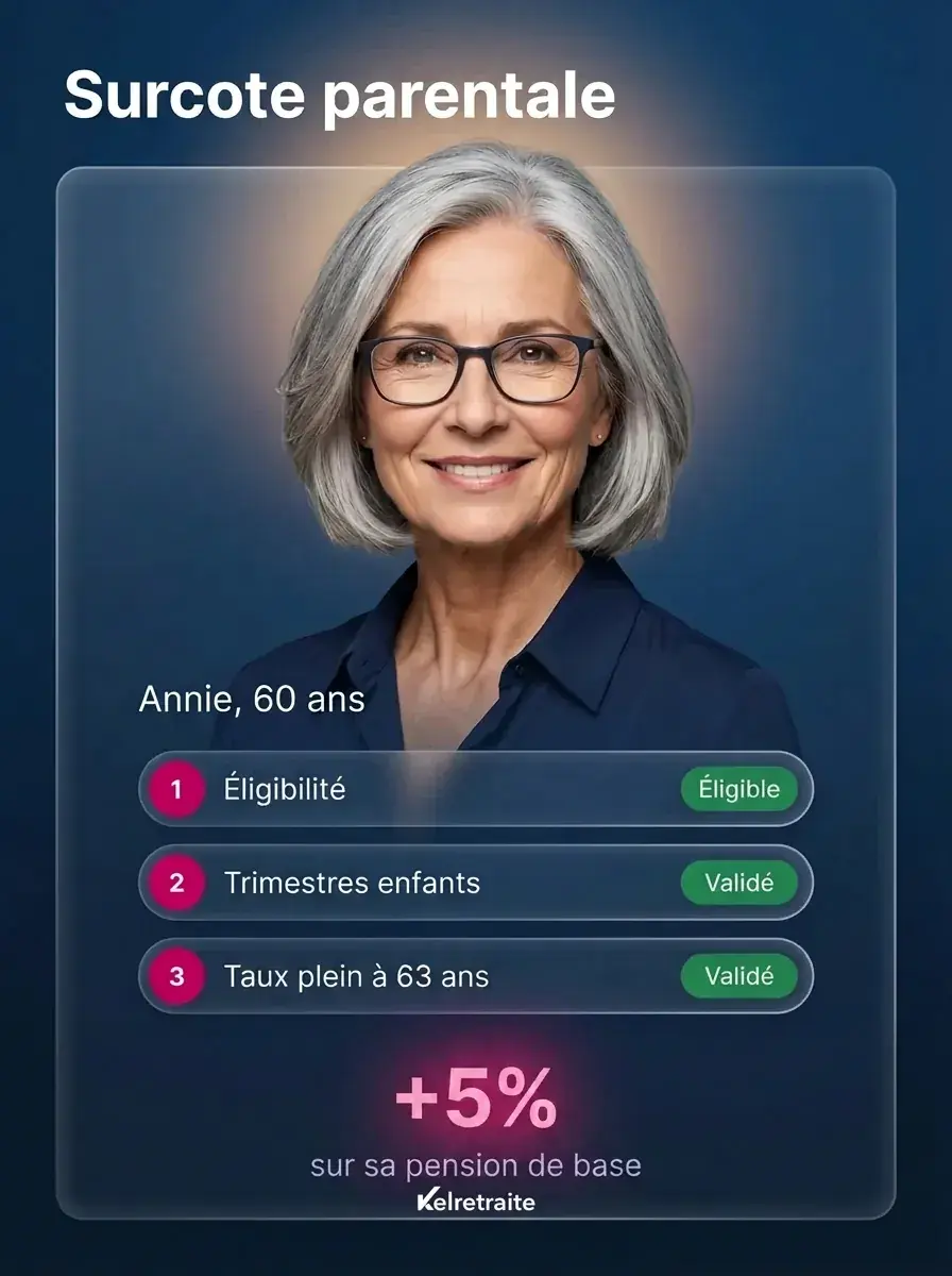Exemple de surcote parentale