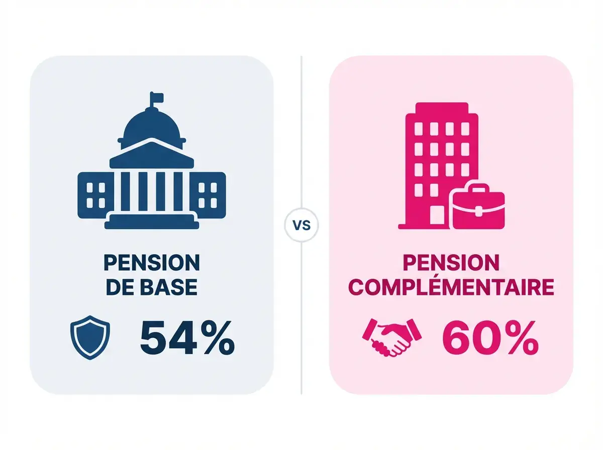 Pension de base VS complémentaire
