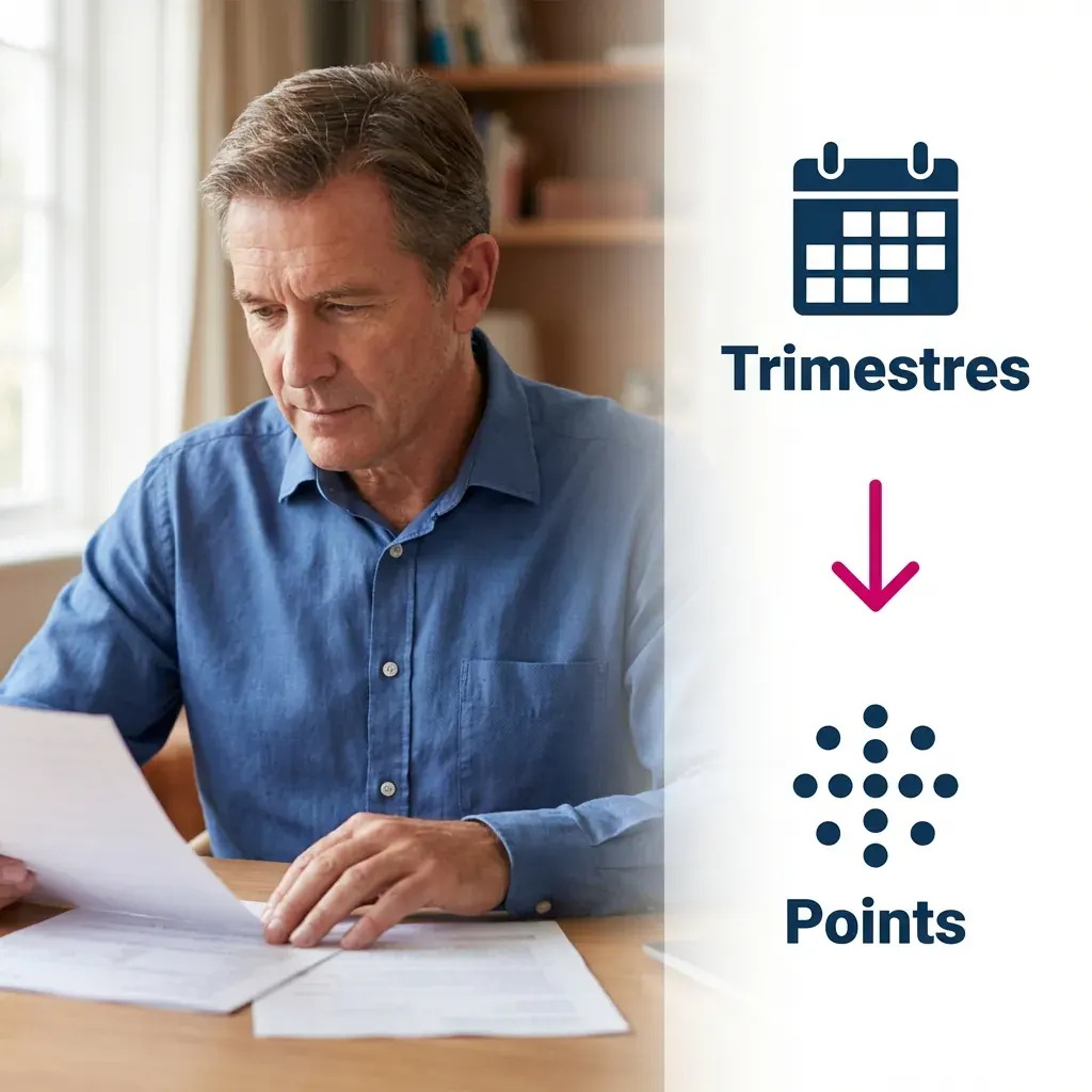 Rachat de trimestres obligatoire avant le rachat de points