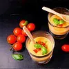 Verrines rafraichissantes de gaspacho tomate pastèque