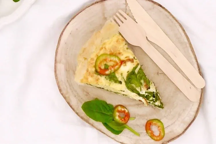 une quiche tout en légèreté à la ricotta et pate filo