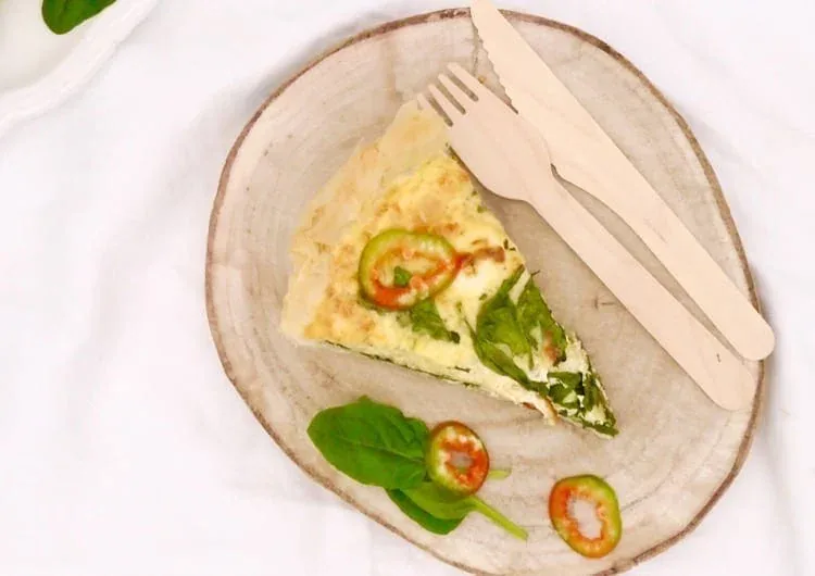 une quiche tout en légèreté à la ricotta et pate filo