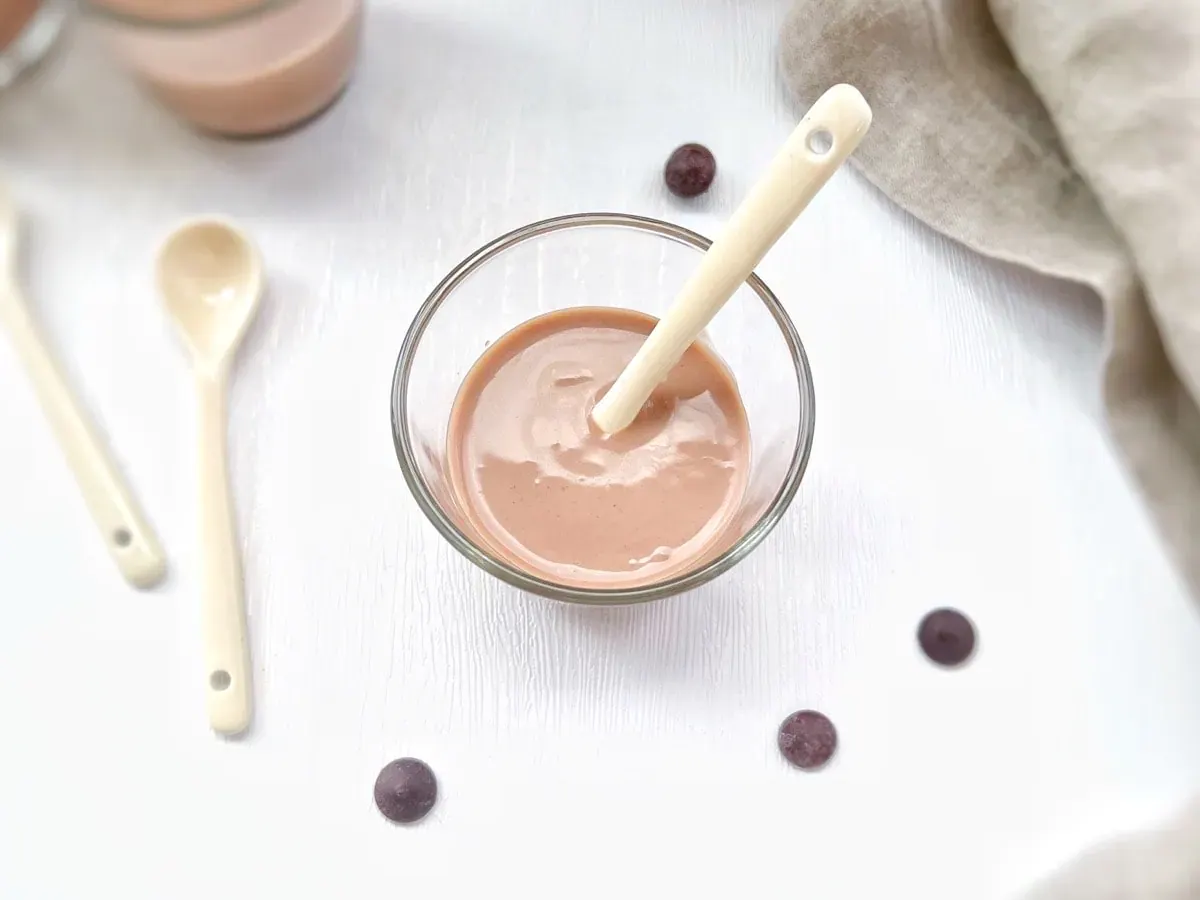 une crème dessert express au praliné si facile à faire