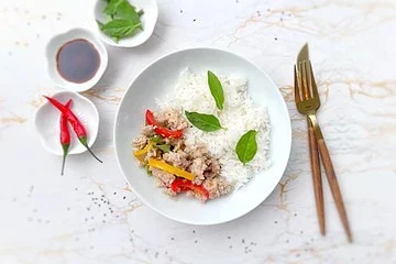 une recette de porc haché à la thaï très simpl