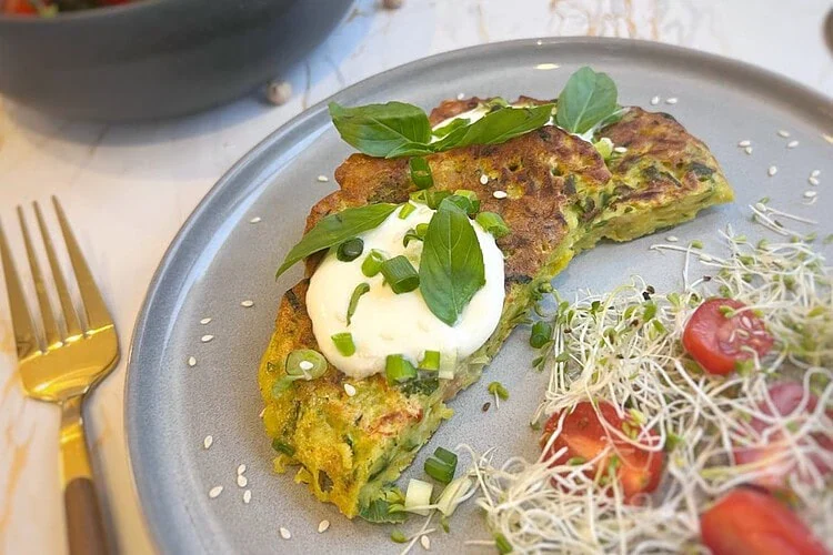 galette de pois chiche en plat unique