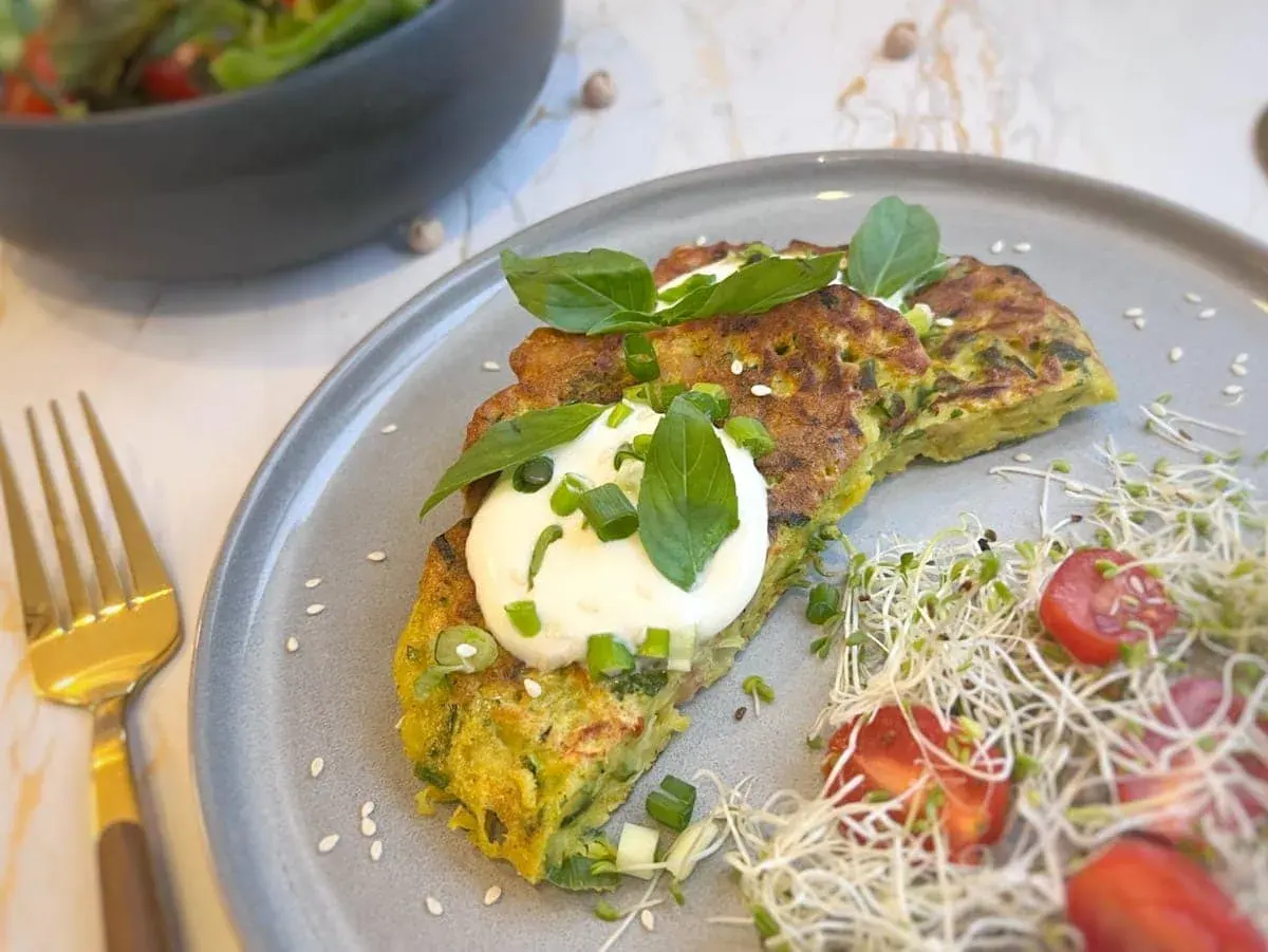 galette de pois chiche en plat unique