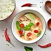 Un curry rouge presque végétarien