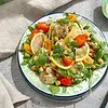 chou fleur et pois chiche en salade à la manière d'Ottolenghi