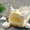 une délicieuse buche au citron, un dessert de fête fruité