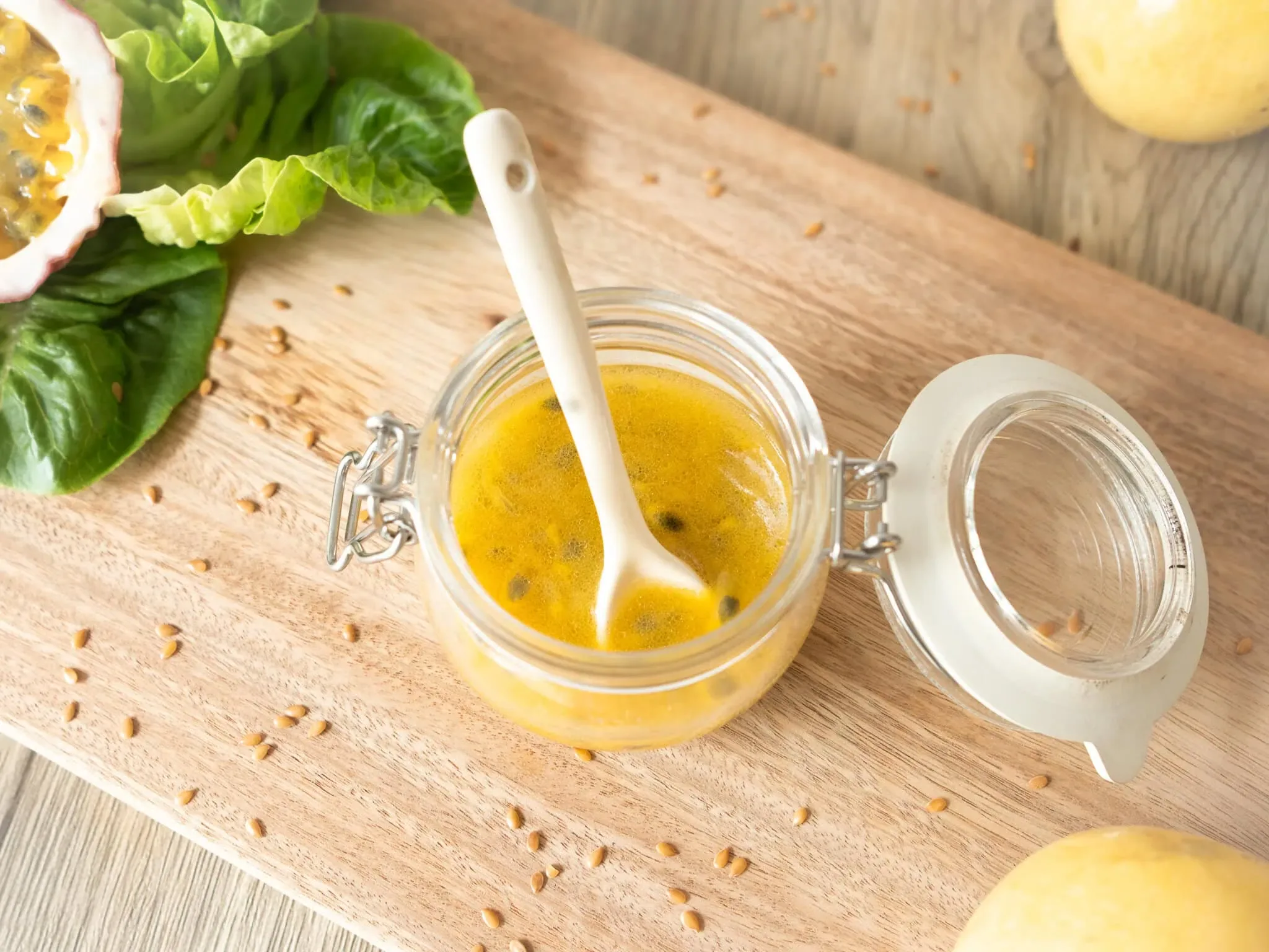 Vinaigrette fruits de la passion – toute légère !