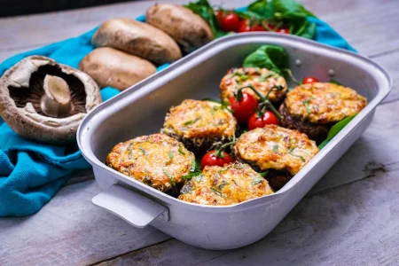 gefüllte Champignons mit Frischkäse