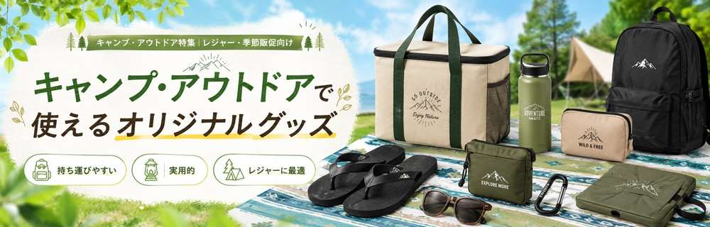 キャンプ・アウトドアで使えるオリジナルグッズ