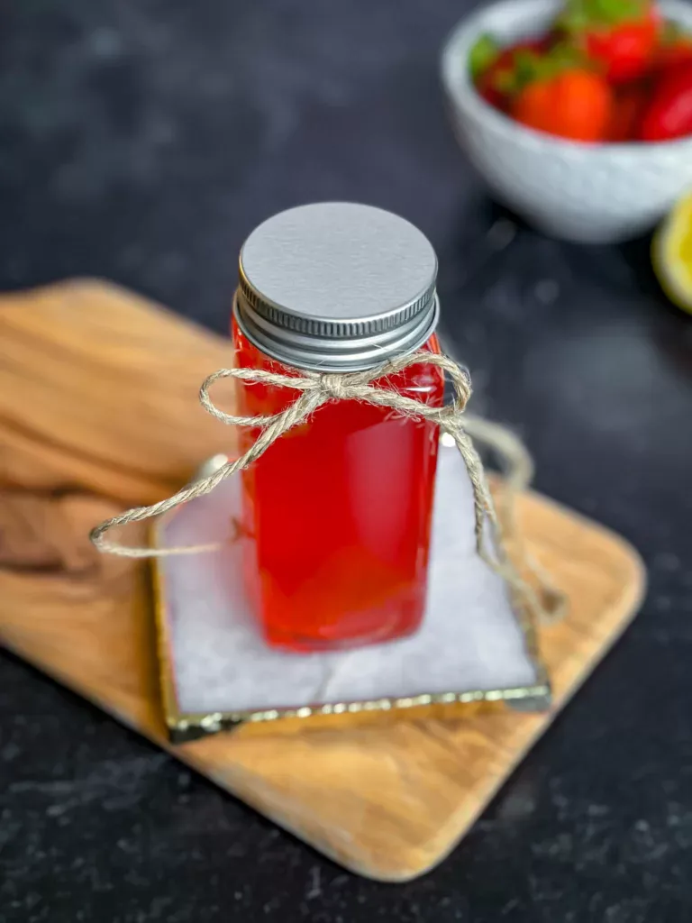 Quick & Easy Homemade Strawberry Simple Syrup Recipe