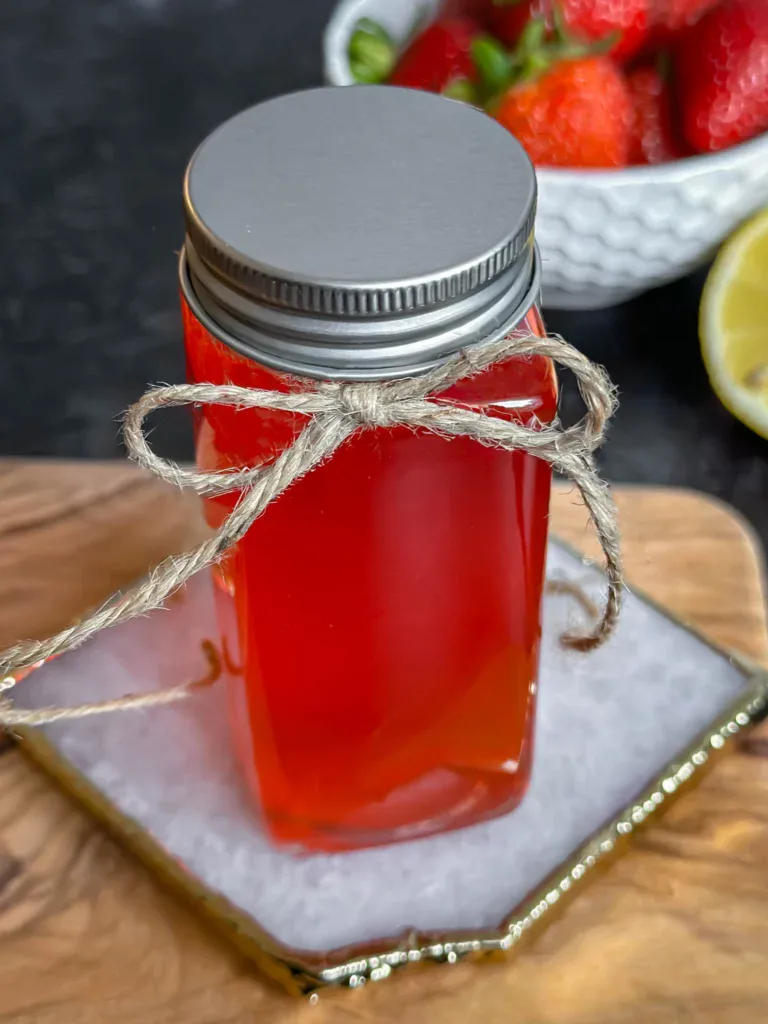 Quick & Easy Homemade Strawberry Simple Syrup Recipe