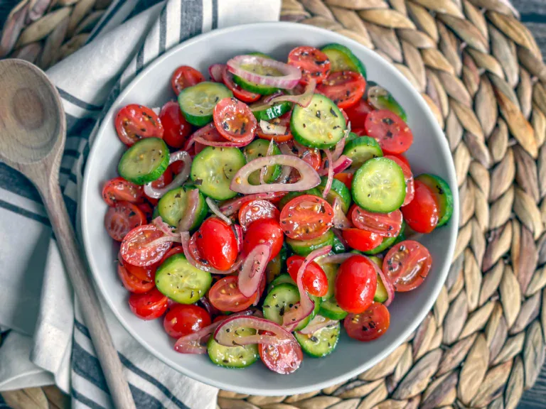 Cucumber Tomato and Onion Salad