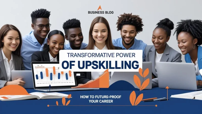 Young professionals learning new skills, showing the transformative power of upskilling for career growth and success.