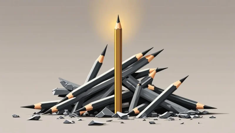 A symbolic picture of staying true, calm, and tall even chaotic and toxic workplaces engulfed with ego traps, politics, and power struggle.