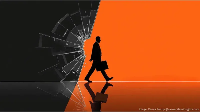 Experience stops scaling as a professional breaks through a glass ceiling and moves toward greater career influence