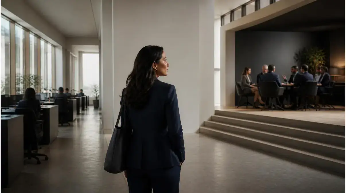 Professional considering readiness for a job promotion
