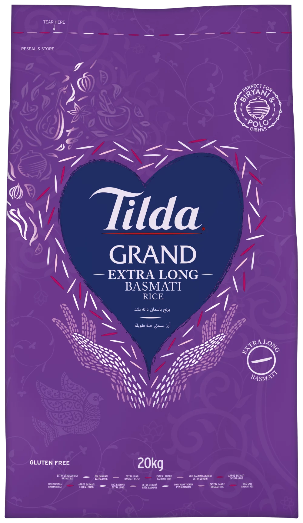 Tilda Grand Basmati Rice 20kg