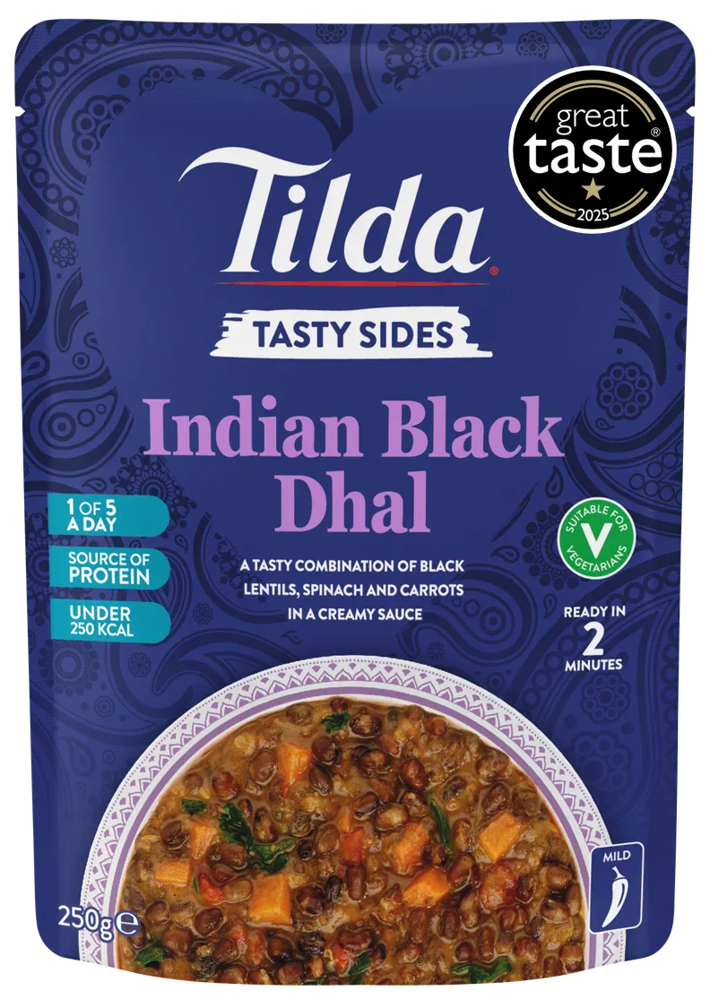Tilda Tasty Sides Indian Black Dhal 250g_GREAT TASTE