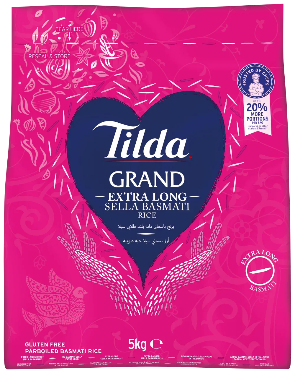 Tilda Grand Sella Basmati Rice 5kg