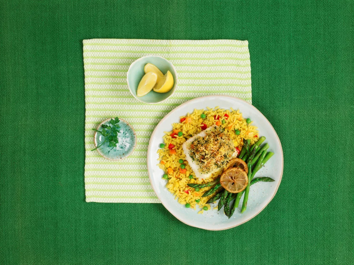 Tilda Golden Vegetable recipe_Crispy bake cod