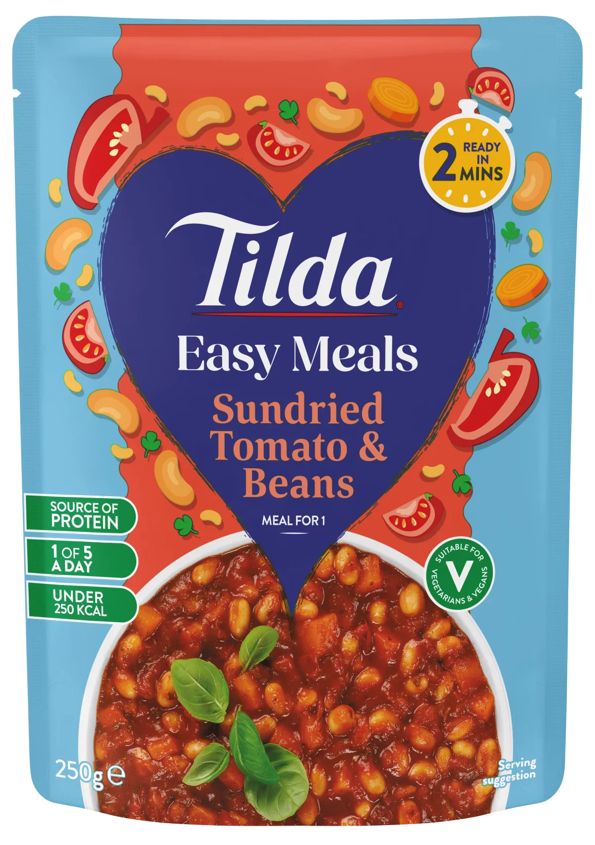 easy meals sundried tomatio and beans
