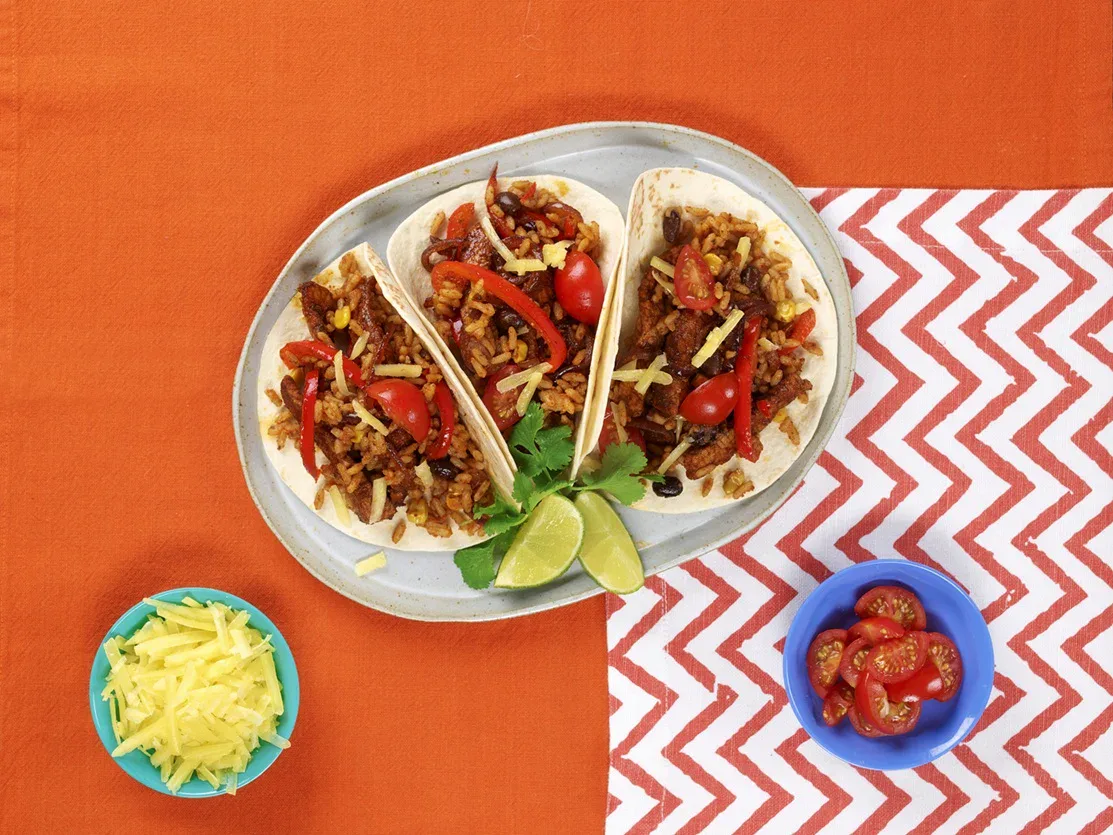 Tilda Smoky rice & pork tacos resized