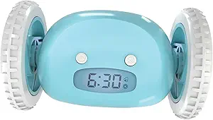 Clocky Alarm Clock on Wheels