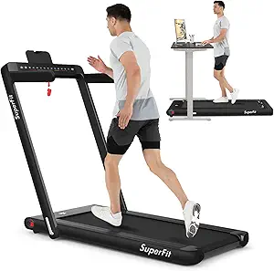 Best Overall – GoPlus 2 in 1 Folding Treadmill