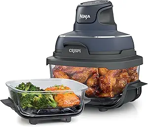 Ninja Crispi glass-bowl air fryer in kitchen setup