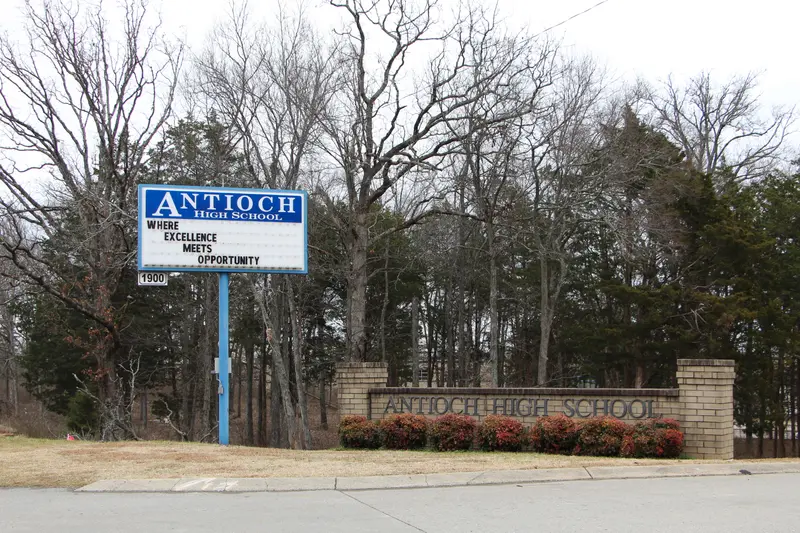 Nashville school shooting antioch high school sign