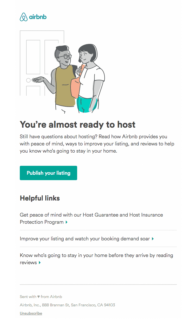 Onboarding Example from airbnb