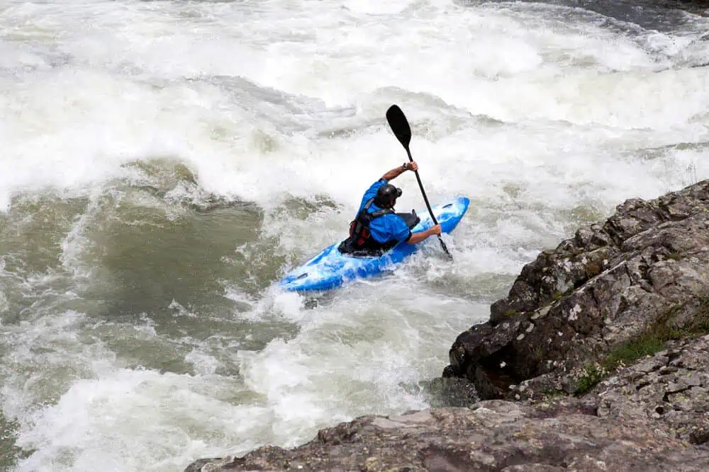 Crossover Kayak in Rapids
